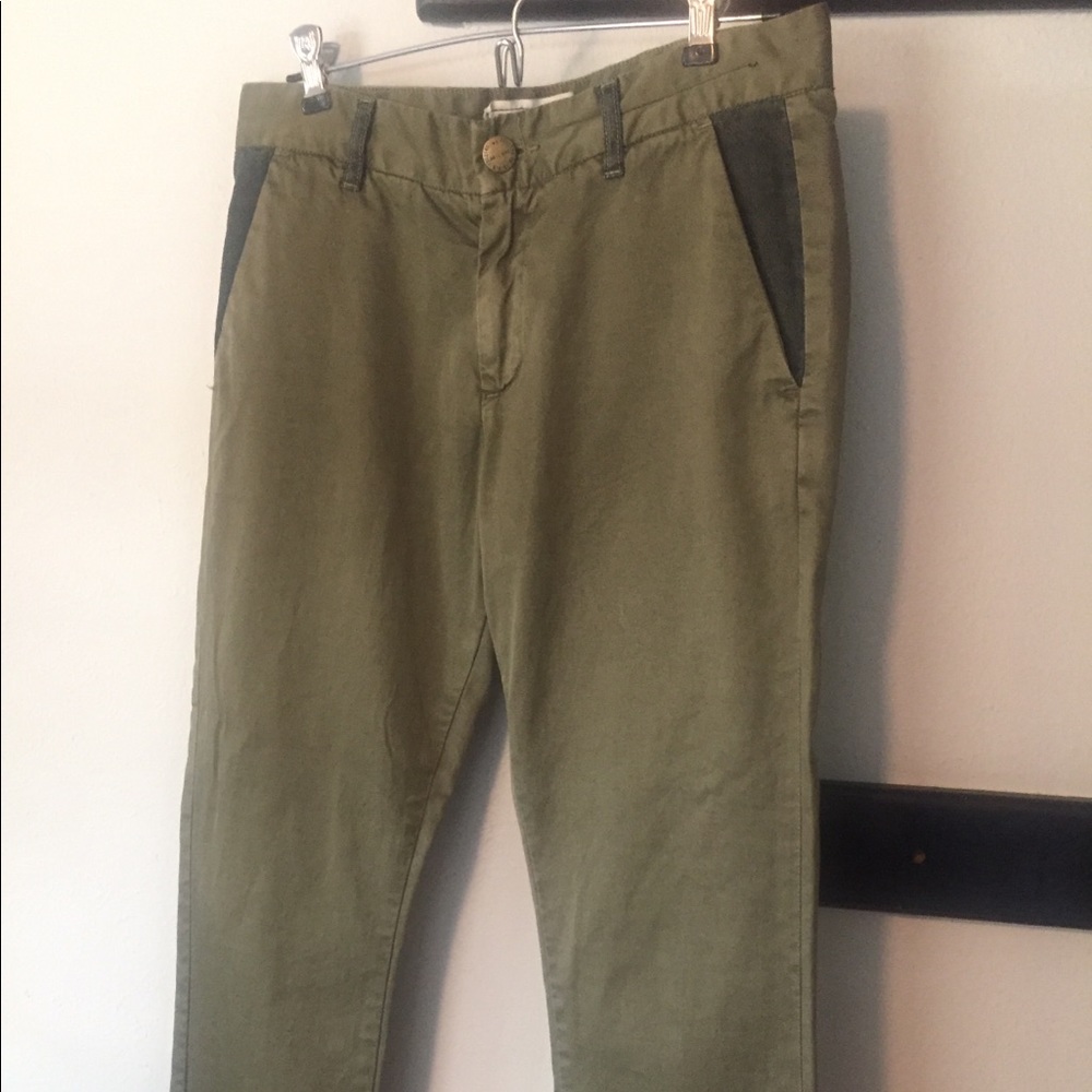 Current / Elliott army green pants. Size 26